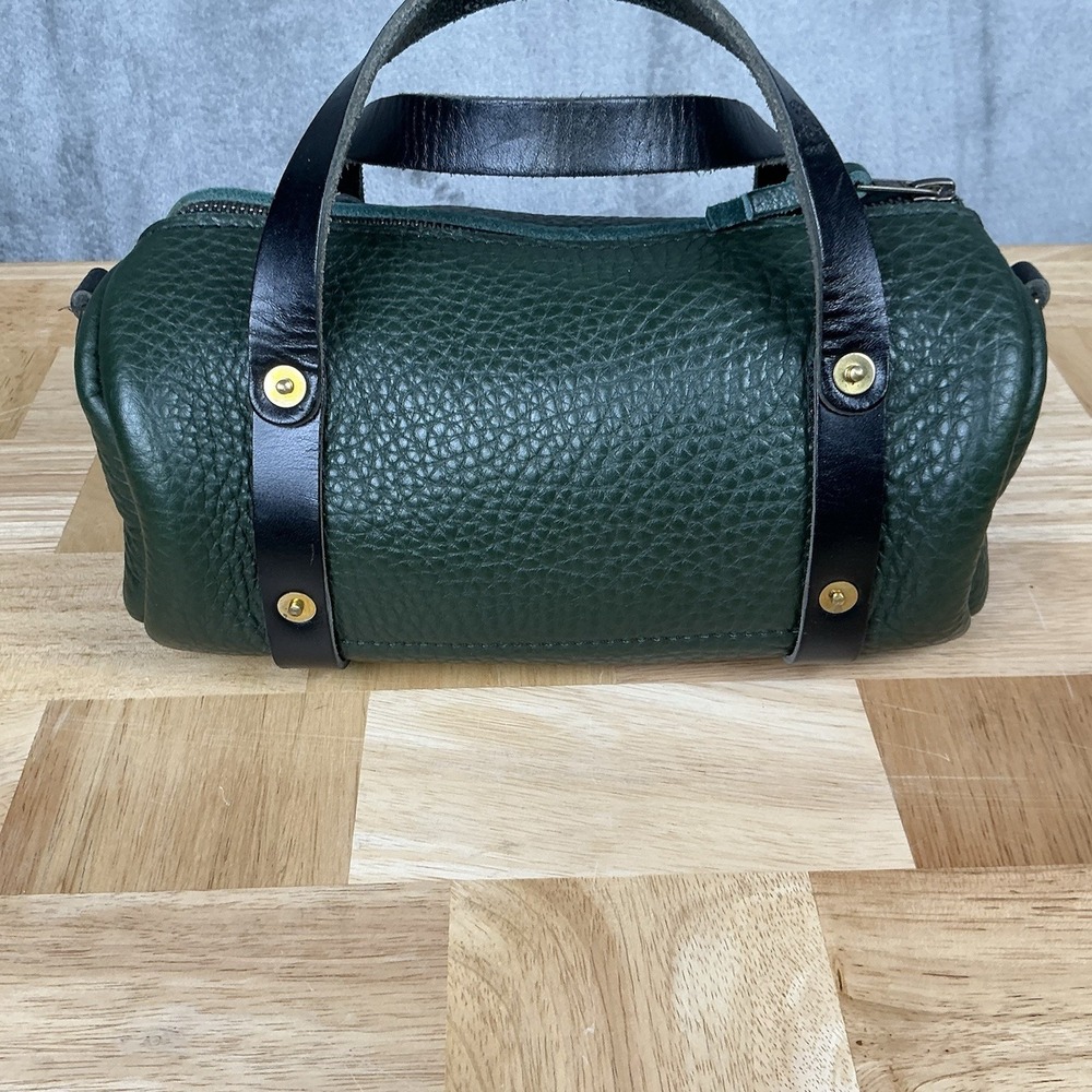 Go Forth Goods Mini Jane Crossbody Bag Forest Green & Black Strap/Trim Purse - Picture 4 of 15